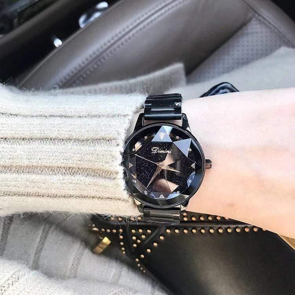 Planet Gates Watch Women Dress Watch Fashion Rose Gold Quartz Watches Female Stainless Steel Wristwatches