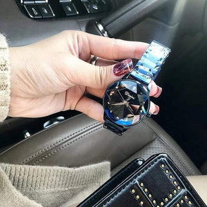 Planet Gates Watch Women Dress Watch Fashion Rose Gold Quartz Watches Female Stainless Steel Wristwatches