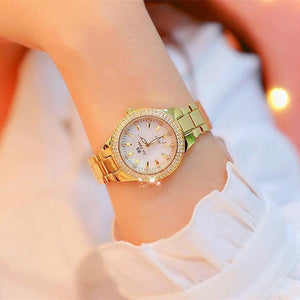 Planet Gates Watch Women Dress Watch Fashion Rose Gold Quartz Watches Female Stainless Steel Wristwatches
