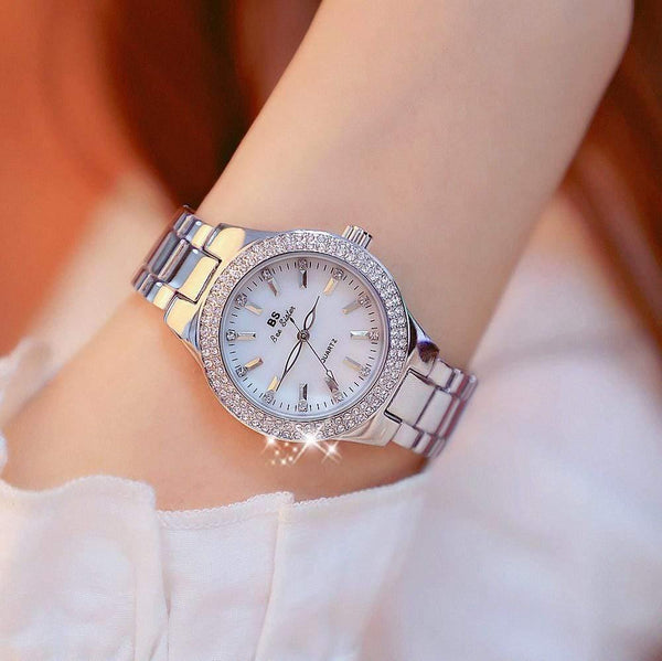 Planet Gates Watch Women Dress Watch Fashion Rose Gold Quartz Watches Female Stainless Steel Wristwatches