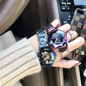 Planet Gates Watch Women Dress Watch Fashion Rose Gold Quartz Watches Female Stainless Steel Wristwatches