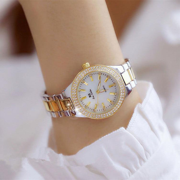 Planet Gates Watch Women Dress Watch Fashion Rose Gold Quartz Watches Female Stainless Steel Wristwatches