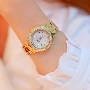 Planet Gates Watch Women Dress Watch Fashion Rose Gold Quartz Watches Female Stainless Steel Wristwatches