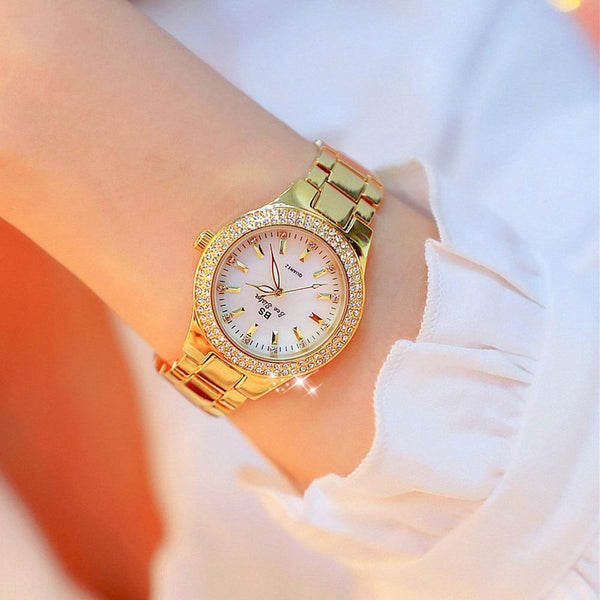 Planet Gates Watch Women Dress Watch Fashion Rose Gold Quartz Watches Female Stainless Steel Wristwatches