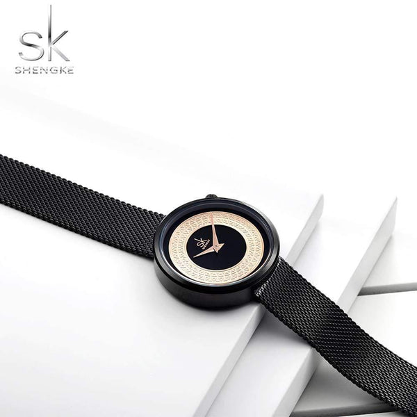 Planet Gates Watch Women Metal Mesh Fashion Clock Vintage Design Ladies Watch Luxury Brand Classical Bayan Kol Saati