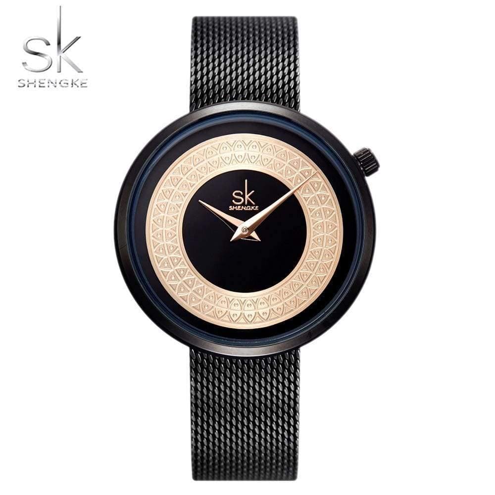 Planet Gates Watch Women Metal Mesh Fashion Clock Vintage Design Ladies Watch Luxury Brand Classical Bayan Kol Saati