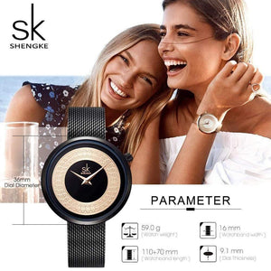 Planet Gates Watch Women Metal Mesh Fashion Clock Vintage Design Ladies Watch Luxury Brand Classical Bayan Kol Saati