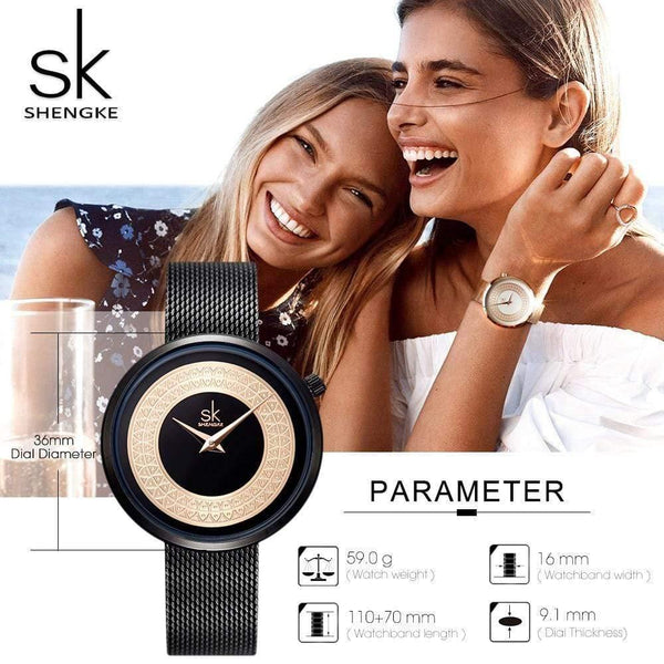 Planet Gates Watch Women Metal Mesh Fashion Clock Vintage Design Ladies Watch Luxury Brand Classical Bayan Kol Saati