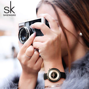 Planet Gates Watch Women Metal Mesh Fashion Clock Vintage Design Ladies Watch Luxury Brand Classical Bayan Kol Saati
