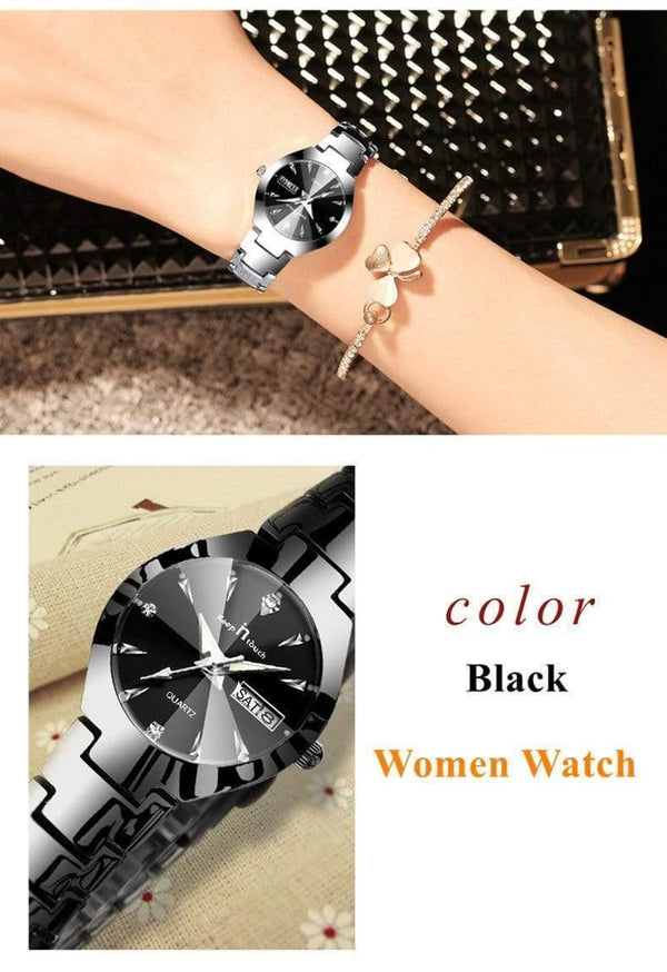 Planet Gates Watch Women Quartz Calendar Rhinestone Dress Bracelet Women's Watch Ladies Luminous Relogio Feminino