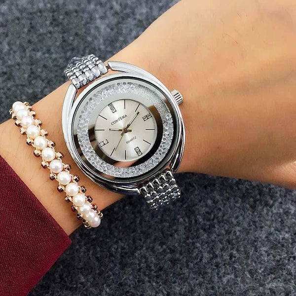 Planet Gates Watch Women Watches Rose Gold Bracelet Women's Watches Rhinestone Ladies Watch Clock reloj mujer montre femme