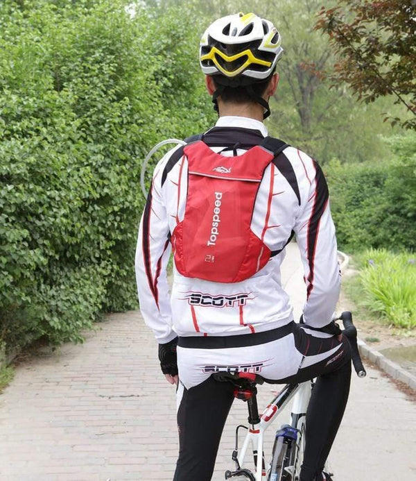 Planet Gates Water Backpack Cycling Rucksack Backpack Outdoor Bicycle Bike Bag Hydration System Bike Backpack And 1.5L Water Bag