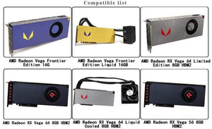 Planet Gates Water Block use for AMD/MSI/GIGABYTE/SAPPHIRE/XFX Radeon RX Vega 56/64 Refrence Edition / Full Cover Graphics Card Block