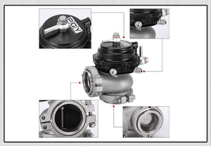 Planet Gates Water cooler 44mm Wastegate external turbo red/black With Flange/Hardware MV-R Water-cooled HT5834