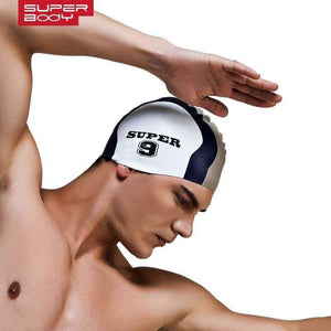 Planet Gates Water man swimming caps silicone boys 2016 new blue bathing cap male adult professional waterproof ear Sale
