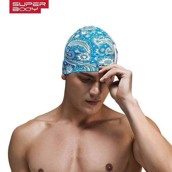 Planet Gates Water man swimming caps silicone boys 2016 new blue bathing cap male adult professional waterproof ear Sale
