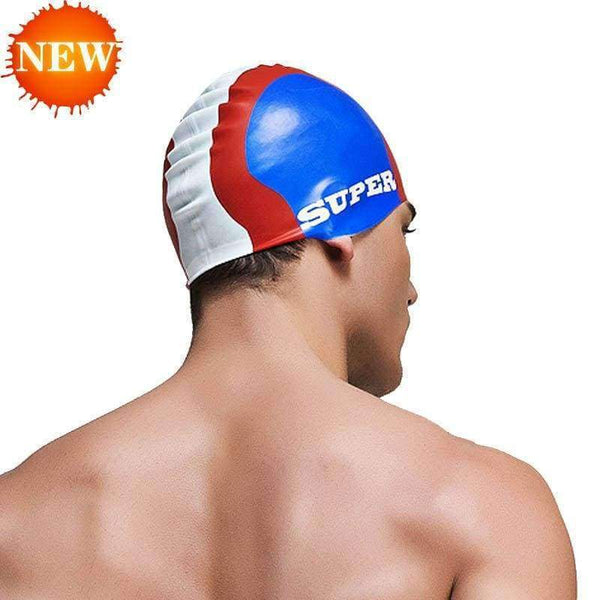 Planet Gates Water man swimming caps silicone boys 2016 new blue bathing cap male adult professional waterproof ear Sale