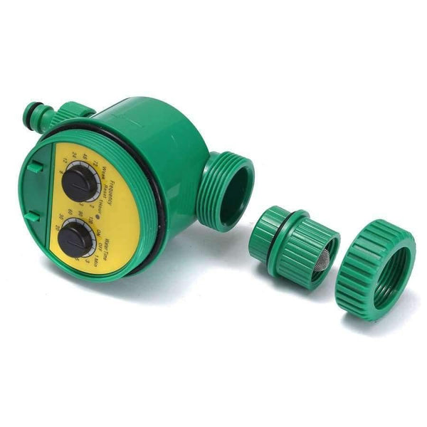 Planet Gates Water Timer Irrigation Automatic Two Dial Home Garden Watering 1-16 Set Programs Controller Device System Garden Supplies