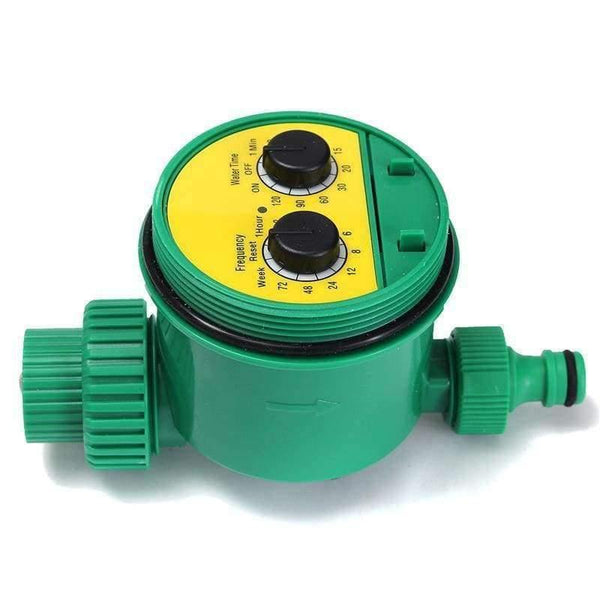 Planet Gates Water Timer Irrigation Automatic Two Dial Home Garden Watering 1-16 Set Programs Controller Device System Garden Supplies