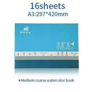 Planet Gates watercolor book A3 1 Pcs Professional Watercolor/Sketch Paper 16/32Sheets Hand Painted Water-soluble Book Creative Office School Art Supplies