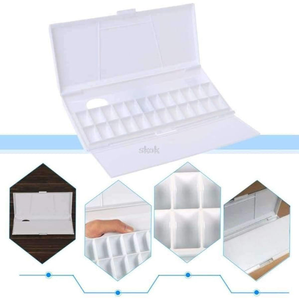 Planet Gates Watercolor Paint Palette 24 Grid Professional Art Plastic Palette Art Supplies MAY12 dropshipping