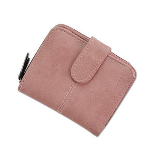 Planet Gates watermelon red / China Women's Small Wallet For Credit Card Female Coin Purse Leather Wallet Fashion Short Clutch Lady Solid Mini Purse Women Wallets