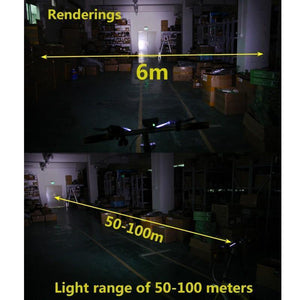 Planet Gates Waterproof  3XT6 LED Bicycle Light 10000LM Front Bike Head Light Night Cycling Lamp 5V USB Headlamp Only Lamp No Battery