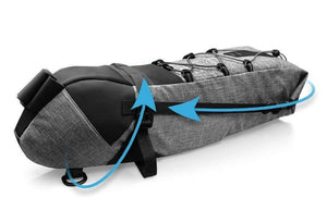 Planet Gates Waterproof Bicycle Saddle Bag Large Bike Tail Seat Bags TPU + Polyester Cycling Rear Panniers Bike Accessories 12L