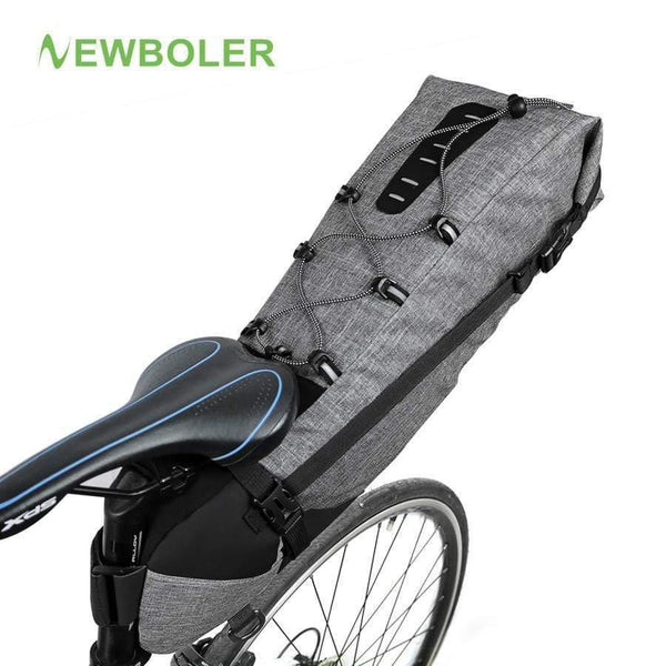 Planet Gates Waterproof Bicycle Saddle Bag Large Bike Tail Seat Bags TPU + Polyester Cycling Rear Panniers Bike Accessories 12L