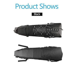 Planet Gates Waterproof Bicycle Saddle Bag Large Bike Tail Seat Bags TPU + Polyester Cycling Rear Panniers Bike Accessories 12L