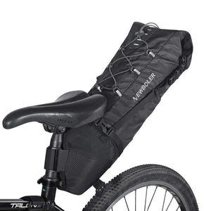 Planet Gates Waterproof Bicycle Saddle Bag Large Bike Tail Seat Bags TPU + Polyester Cycling Rear Panniers Bike Accessories 12L