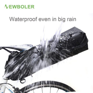 Planet Gates Waterproof Bicycle Saddle Bag Large Bike Tail Seat Bags TPU + Polyester Cycling Rear Panniers Bike Accessories 12L