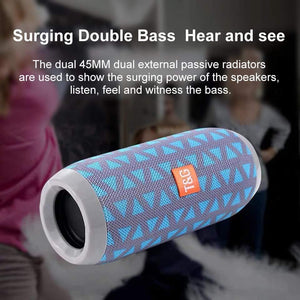 Planet Gates Waterproof Bluetooth Speaker Portable Wireless Speakers Subwoofer Outdoor Loudspeaker Stereo Music Surround TF FM Radio With Mic