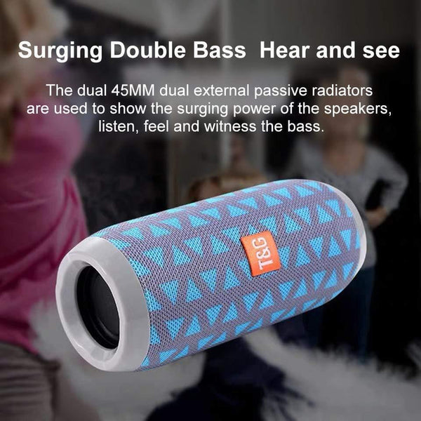 Planet Gates Waterproof Bluetooth Speaker Portable Wireless Speakers Subwoofer Outdoor Loudspeaker Stereo Music Surround TF FM Radio With Mic