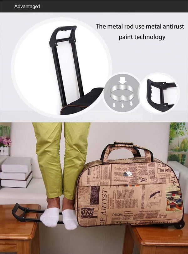 Planet Gates Waterproof High capacity Travel Bag men Rolling Suitcase Trolley Luggage lady Men Travel Bags Suitcase With Wheels