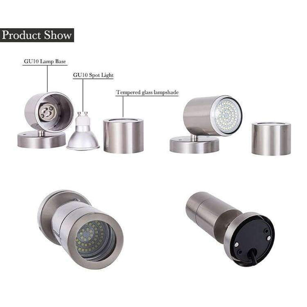 Planet Gates Waterproof IP65 LED Wall Lamps Outdoor Lighting with GU10 Lamp Base Led Wall Lights Led Porch Lamps AC85-265V