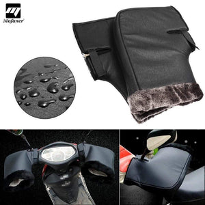 Planet Gates Waterproof Motorcycle Scooter Winter Gloves Quad Bike Handlebar Hand Fur Muffs Gloves Mitts Winter Warmer