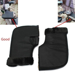 Planet Gates Waterproof Motorcycle Scooter Winter Gloves Quad Bike Handlebar Hand Fur Muffs Gloves Mitts Winter Warmer