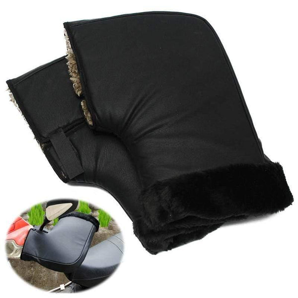 Planet Gates Waterproof Motorcycle Scooter Winter Gloves Quad Bike Handlebar Hand Fur Muffs Gloves Mitts Winter Warmer