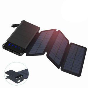 Planet Gates Waterproof Solar Power Bank 10000mah Portable Charger Solar Panel Charger External Battery Universal Powerbank
