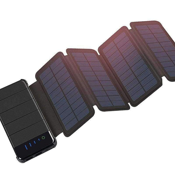 Planet Gates Waterproof Solar Power Bank 10000mah Portable Charger Solar Panel Charger External Battery Universal Powerbank