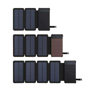 Planet Gates Waterproof Solar Power Bank 10000mah Portable Charger Solar Panel Charger External Battery Universal Powerbank
