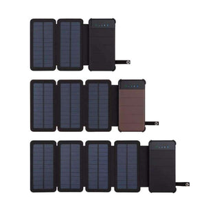 Planet Gates Waterproof Solar Power Bank 10000mah Portable Charger Solar Panel Charger External Battery Universal Powerbank