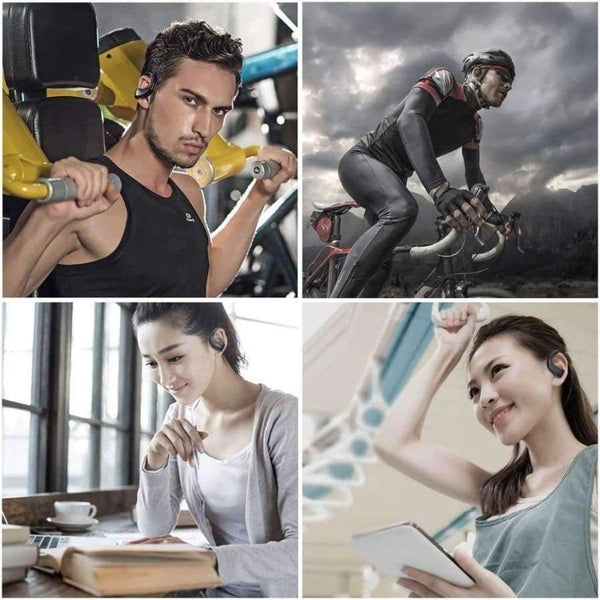 Planet Gates Waterproof Sport Wireless Earphones Bluetooth Earphone Headphone Stereo Audio Headset with Handsfree Mic for Running