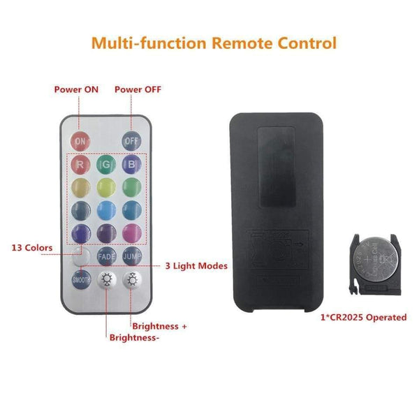 Waterproof Submersible LED Light RGB Underwater Bath Light For Wedding Tea Light Vase Bowl Party Xmas Holiday Decoration