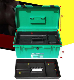 Waterproof Tool Kit 15"/17"/19" Tool box Two Layers Seal box Shockproof Case Plastic Toolbox Portable Suitcase for Tools