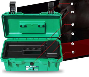 Waterproof Tool Kit 15"/17"/19" Tool box Two Layers Seal box Shockproof Case Plastic Toolbox Portable Suitcase for Tools