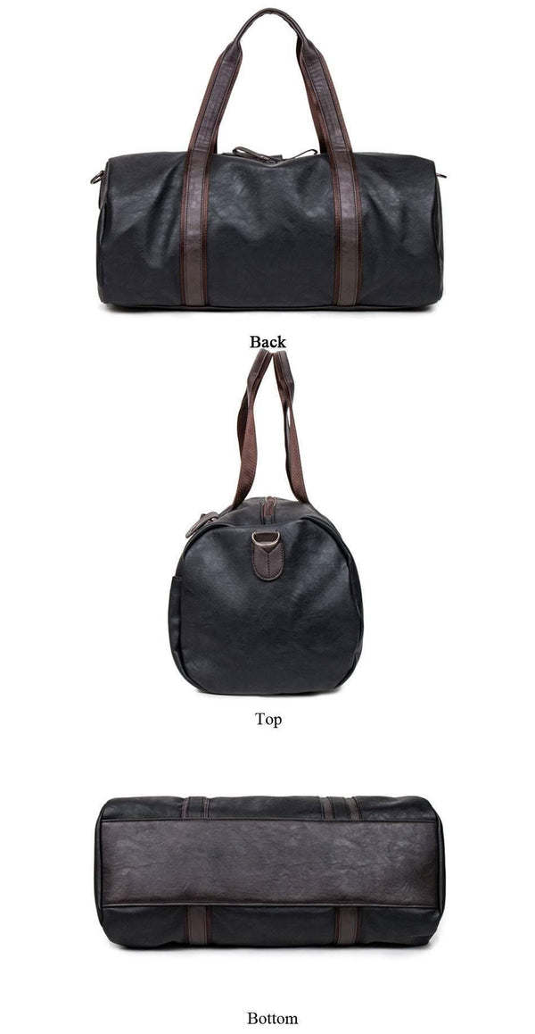 Planet Gates Waterproof Travel Bag for Women Hand  Vintage Mens Leather Travel Duffle Bags Pu Leather Weekend Bag Men