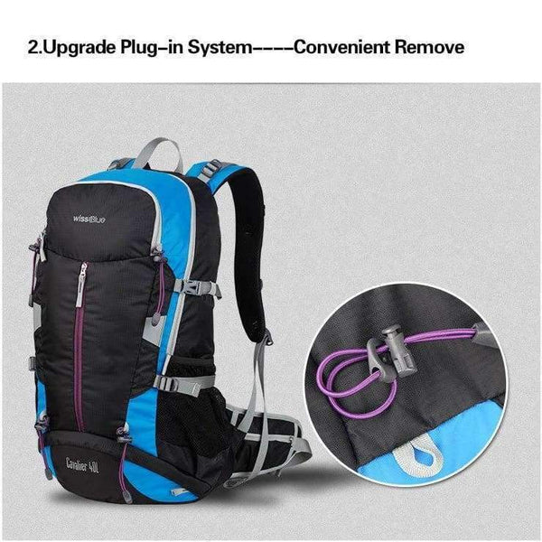 Planet Gates Waterproof Travel Hiking Backpack 40L Sports Bag Mountaineering Rucksack Shoulders Bag Climbing Backpack Outdoor Travel