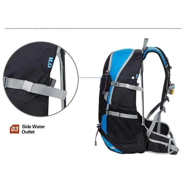 Planet Gates Waterproof Travel Hiking Backpack 40L Sports Bag Mountaineering Rucksack Shoulders Bag Climbing Backpack Outdoor Travel